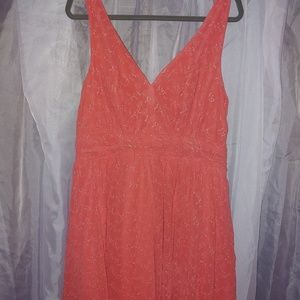 salmon pink dress plus size